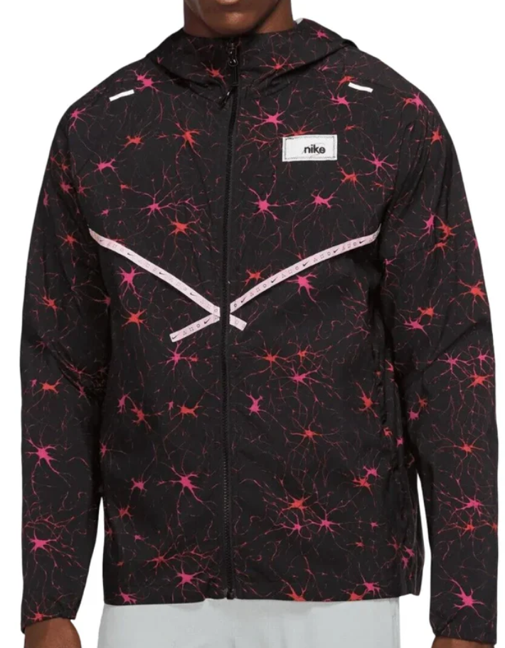 veste nk rouge et noir