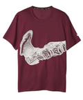 Run Division - T-shirt à imprimé graphique os - Bordeau
